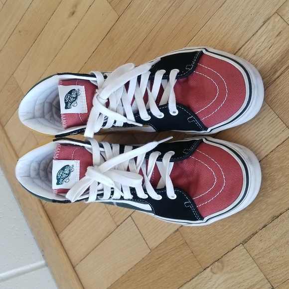 Vans Sk8-Hi Varsity Multi Suede Canvas Blanc De Blanc Leather 41 - Picture 3 of 10